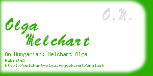 olga melchart business card